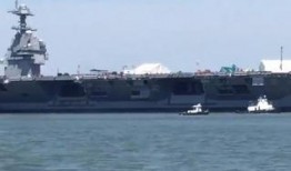 美国最新航母爆料视频,震撼爆料视频曝光，揭秘军事科技新高度